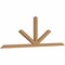 Ekena Millwork Saratoga Timber Gable Bracket, Western Red Cedar, 108"W x 36"H x 3 1/2"D x 3 1/2"F, 8/12 Pitch GBW108X36X0404SAR00SWR - alternate 3